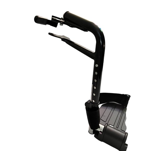 Right Invacare Foot Rest Hemi Spacing With Heel Loops - Picture 3 of 4